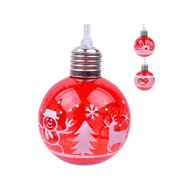 Bola de Natal com Luz 8 cm