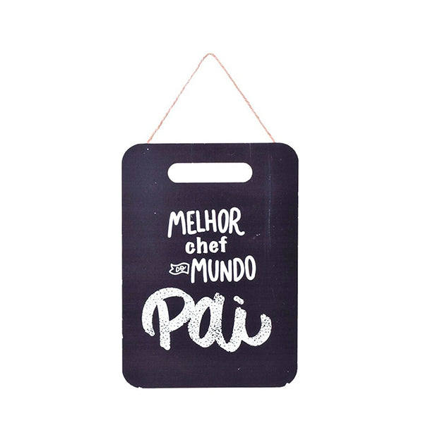 Placa MDF Dia do Pai 24 x 17 cm